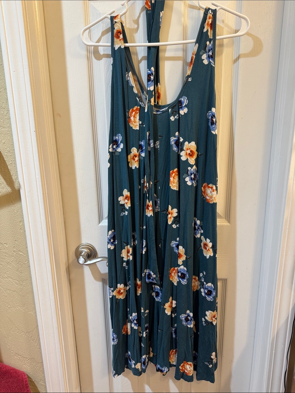 Latched Mama Teal Floral Romper